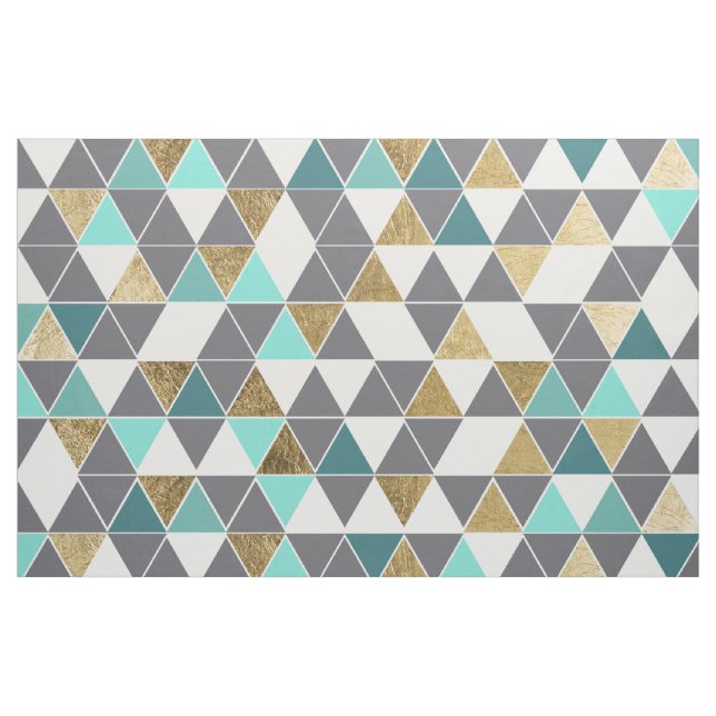 Modernes graues Weiß aquamarin und Stoff (Yard (91,4 cm))