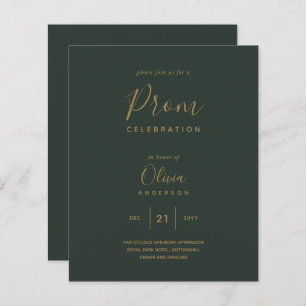 Modernes Green Gold Budget PROM