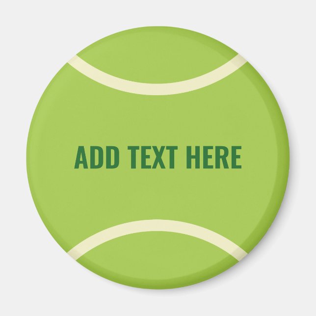Modernes Green Tennis Ball Party Magnet (Vorne)