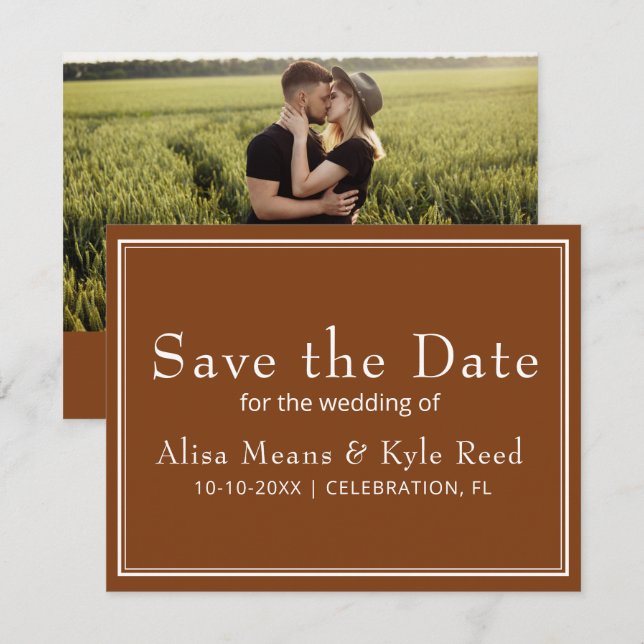 Modernes grenzübergreifendes Minimalistisch-braune (Vorne/Hinten)