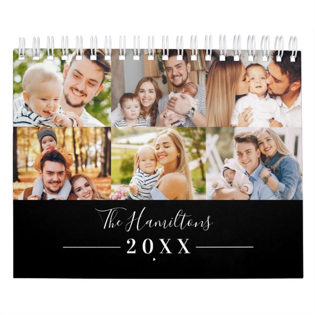 Modernes Grid Collage Foto Family 2022 Kalender (Titelbild)