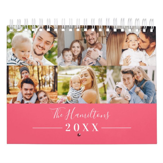 Modernes Grid Collage Foto Family 2022 Kalender (Titelbild)