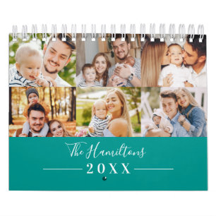 Modernes Grid Collage Foto Family 2022 Kalender