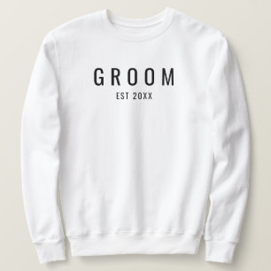 Modernes Groom Est Verlobung Verlobte Hochzeitsges Sweatshirt