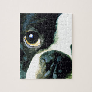 modernes großes Boston Terrier Puzzle