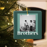 Modernes Grün | FOTO | Geschenke für Brüder Keramikornament<br><div class="desc">Modernes Grün | FOTO | Geschenke für Brüder</div>