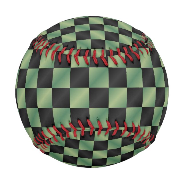 Modernes, grün-schwarzes Licht Baseball (Vorderseite)