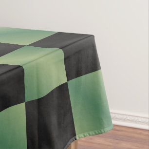 Modernes, grün-schwarzes Licht Tischdecke