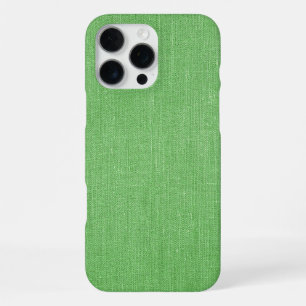Modernes grünes Jute-Muster iPhone 16 Pro Max Hülle