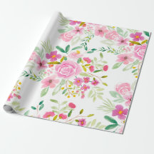 Modernes, gürtelrosa grünes, blumenfarbenes Muster