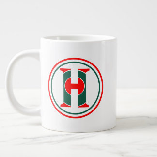 Modernes H-Buchstaben-Logo Jumbo-Tasse