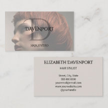 Modernes Haarstudio-Foto-Monogramm