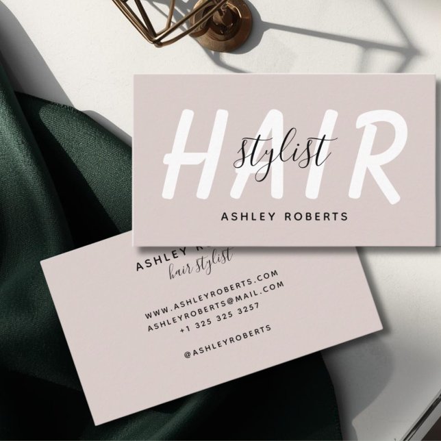 Modernes Haarstylistin Visitenkarte (Von Creator hochgeladen)