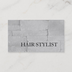 Modernes Hair Stylist Grau Wall Design Beruflich Visitenkarte