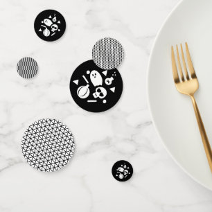 Modernes Halloween-Ghost-Skelett Konfetti