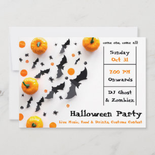 Modernes Halloween-Party Einladung