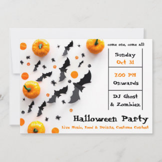 Modernes Halloween-Party Einladung