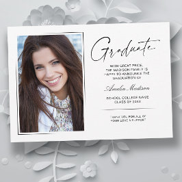 Modernes, handgeschriebenes Ink Script Graduate 2 Ankündigung