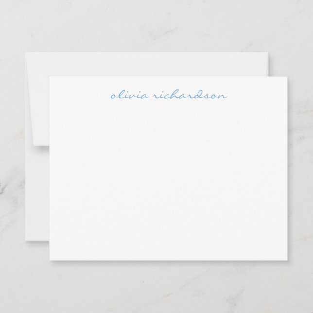 Modernes handgeschriebenes Script Chic Light Baby  Mitteilungskarte (Vorderseite)