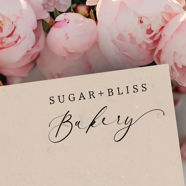 Modernes handgeschriebenes Skriptbackgeschäft Permastempel (Von Creator hochgeladen)