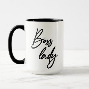 Modernes Handling-Skript Boss Lady Tasse