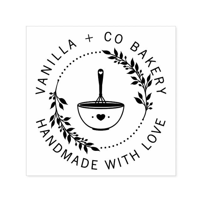 Modernes Handwerk mit Liebe Whisky Bäckerei Permastempel (Design)