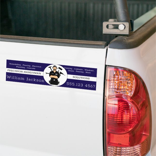 Modernes Handwerker-Bau-Logo Autoaufkleber (Auf Lkw)