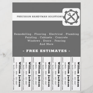 Modernes Handwerker-Bau-Logo Flyer