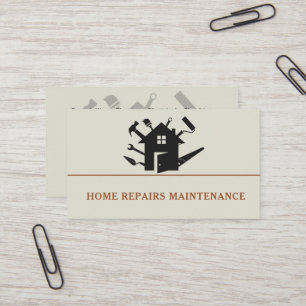 Modernes Handwerker-Bau-Logo Visitenkarte