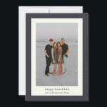 Modernes Hanukkah Star Elegantes Navy Blue Foto Feiertagskarte<br><div class="desc">Moderne Hanukkah Star Elegante Navy Blue Foto Holiday Card</div>