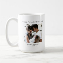Modernes Happy First Mothers Day Schreibmaschine F