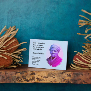 Modernes HARRIET TUBMAN Zitat Fotoplatte