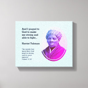 Modernes HARRIET TUBMAN Zitat Leinwanddruck