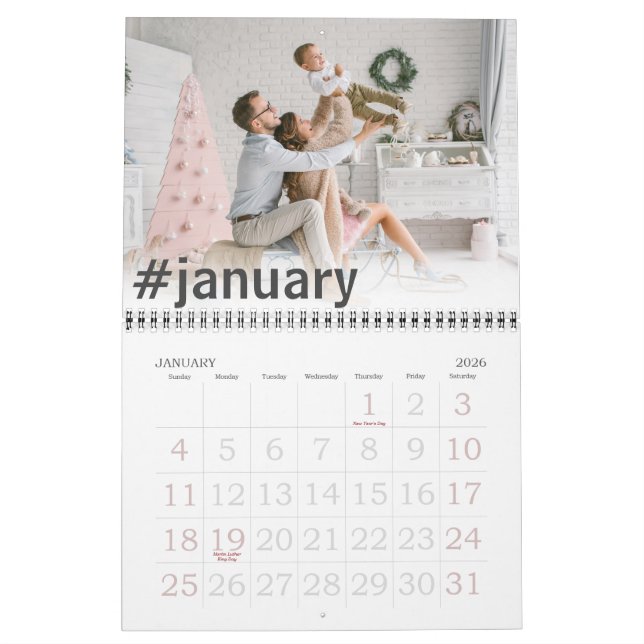 Modernes Hashtag | Foto 2023 Kalender (Jan 2026)