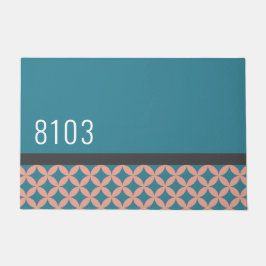 Modernes Haus aus der Mitte der 70er Jahre Fußmatte