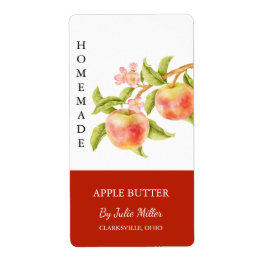 Modernes hausgemachtes Apple-Jam-Label