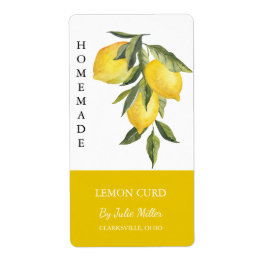 Modernes hausgemachtes Lemon Curd Label
