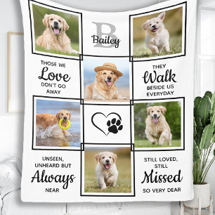 Modernes Haustier-Hundegedankengeschenk Personalis Fleecedecke
