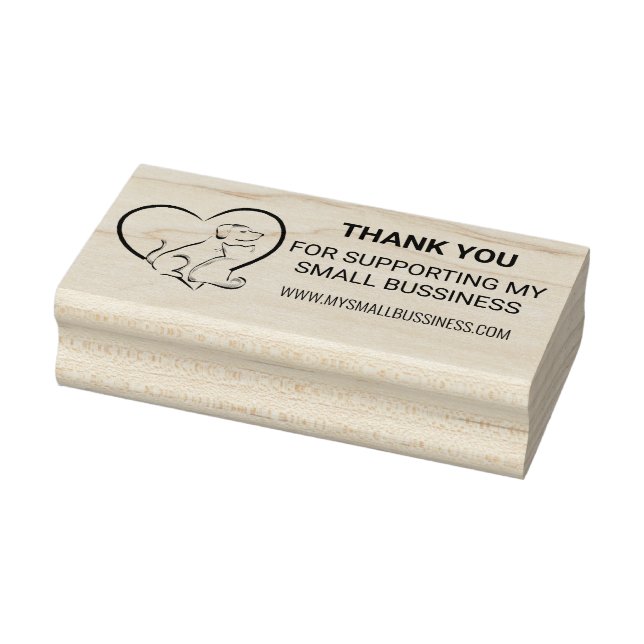 Modernes Haustiergeschäft - Danke Stempel (Stempel)