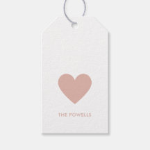 Modernes Heart Blush Pink Polka Dose Chic Custom