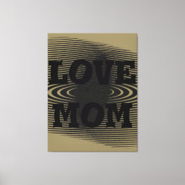 Modernes, hellbraunes, schwarzes Design Leinwanddruck