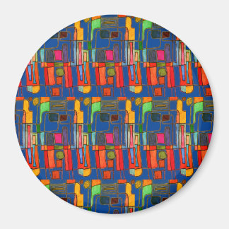 Modernes, helles, abstraktes Design Magnet
