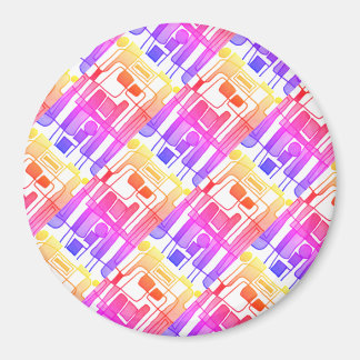 Modernes, helles, abstraktes Design Magnet