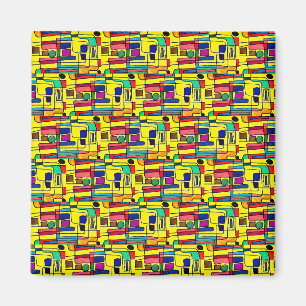 Modernes, helles, abstraktes Design Magnet