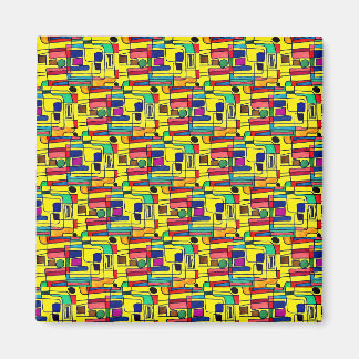 Modernes, helles, abstraktes Design Magnet