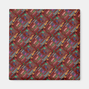 Modernes, helles, abstraktes Design Magnet
