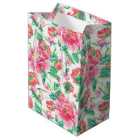 Modernes, helles Girl-Pink-Blume-Muster