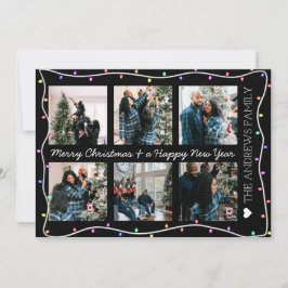 Modernes, helles Neon Glow Lights Foto Weihnachten