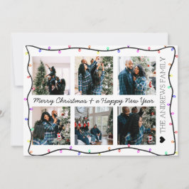 Modernes, helles Neon Glow Lights Foto Weihnachten