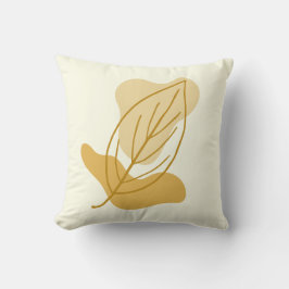 Modernes Herbstleaf und Abstraktes Gestaltungsgesc Kissen